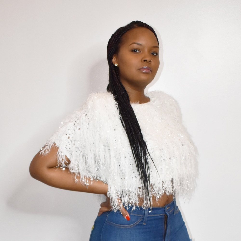 Roxxy Fuzzy Crop Sweater
